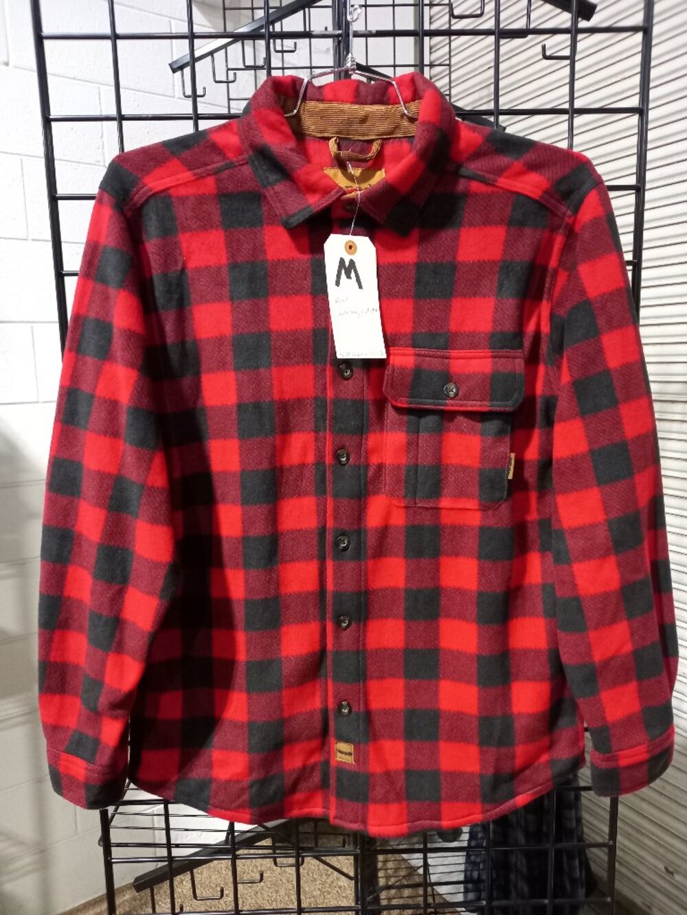 Bonfire Fleece - Red Plaid | Medium